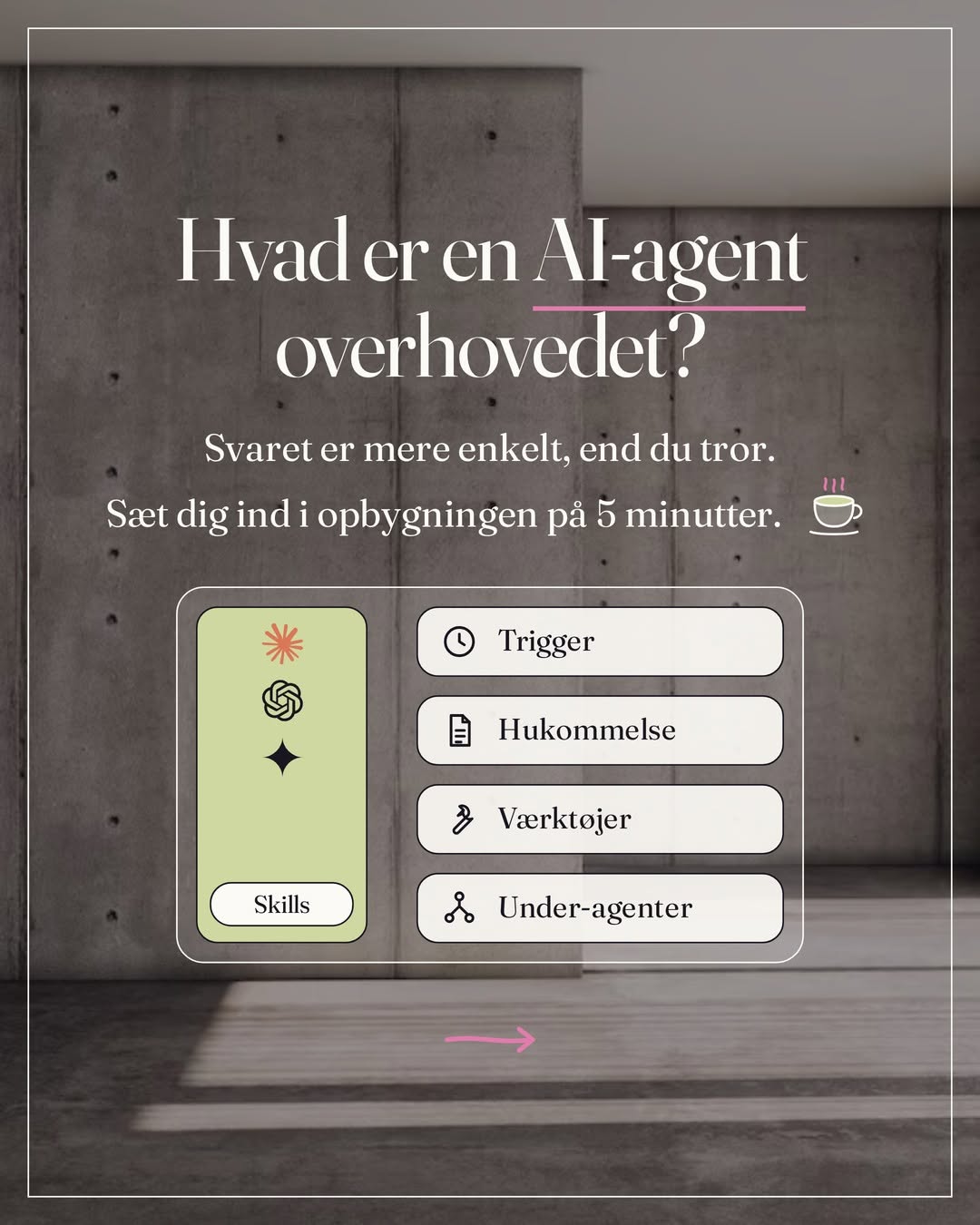 Opslag 3 af 6 fra @ai_med_line. Åbner på Instagram.